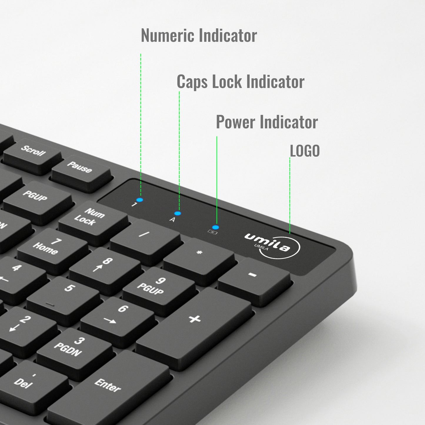 TIGO Universal Silent Wireless Keyboard & Mouse Combo