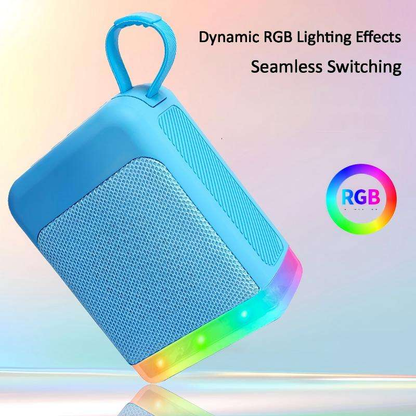 TIGO R-01 Mini Retro RGB LED 5W Bluetooth Speaker with micro SD Card &amp; U Disk slot