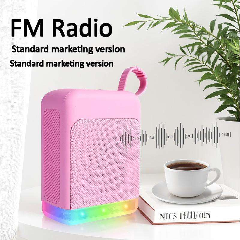 TIGO R-01 Mini Retro RGB LED 5W Bluetooth Speaker with micro SD Card &amp; U Disk slot
