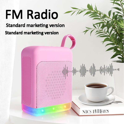 TIGO R-01 Mini Retro RGB LED 5W Bluetooth Speaker with micro SD Card &amp; U Disk slot