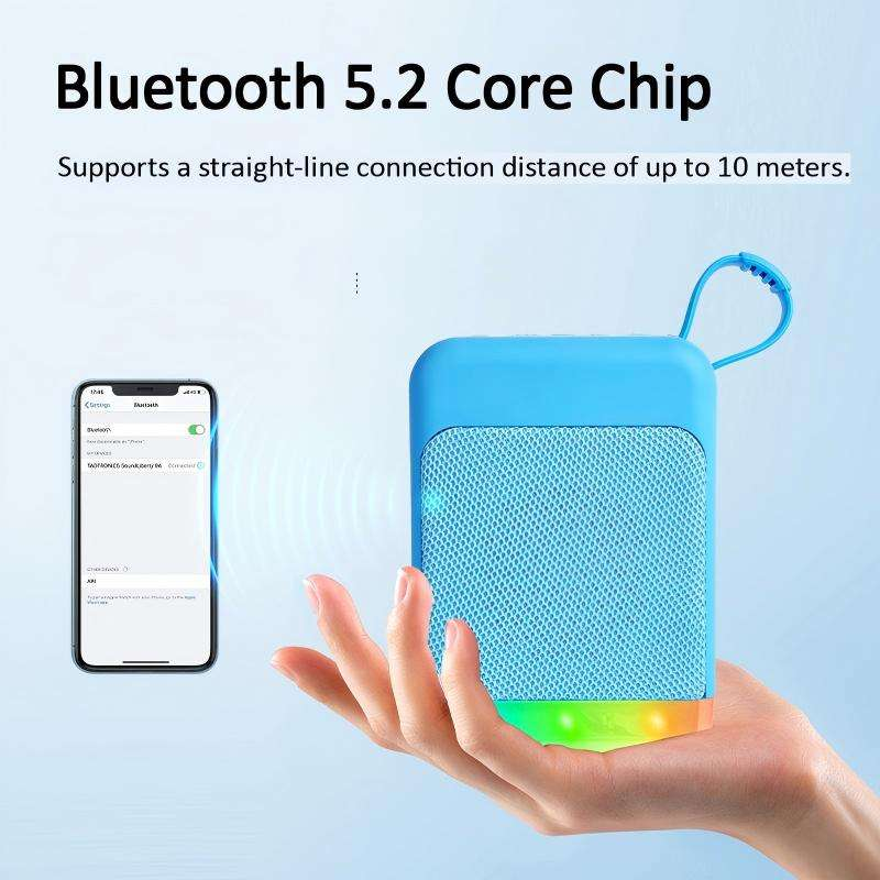 TIGO R-01 Mini Retro RGB LED 5W Bluetooth Speaker with micro SD Card &amp; U Disk slot
