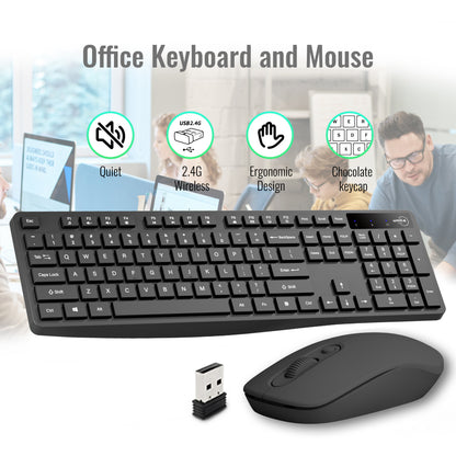 TIGO Universal Silent Wireless Keyboard & Mouse Combo