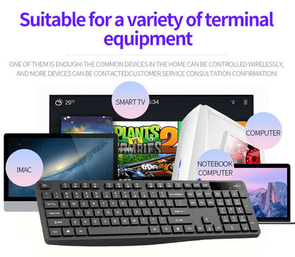 TIGO Universal Silent Wireless Keyboard & Mouse Combo
