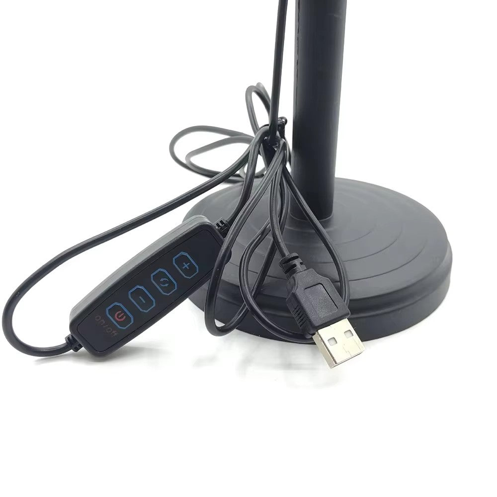 TIGO Dual Phone Holder w/ 16cm Led Selfie Ring Light & Tripod Stand for Video recording and Vlogging