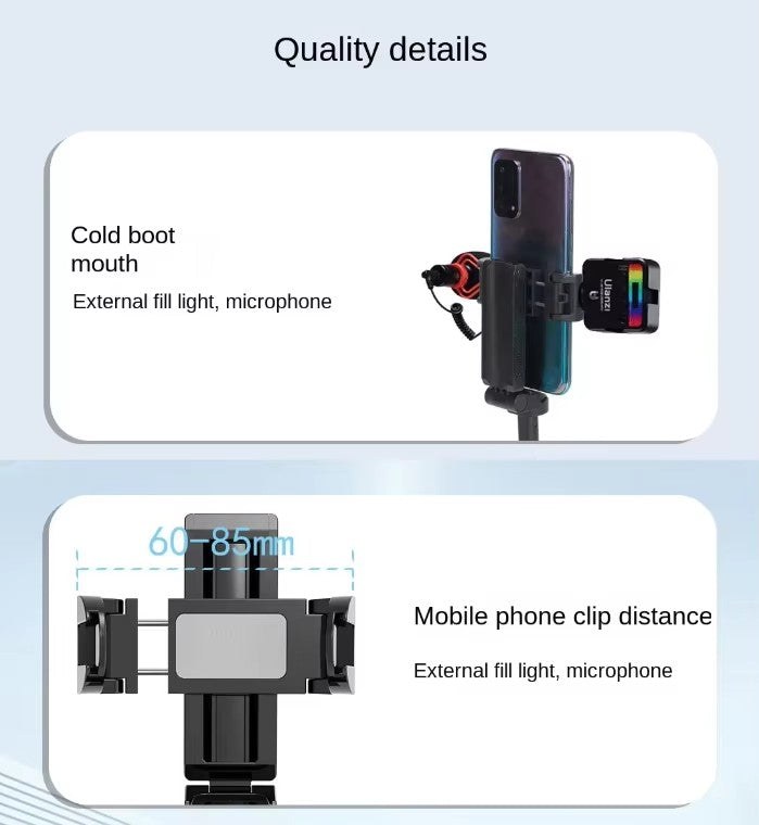 TIGO JC-25 Foldable Small Pocket Mini Selfie Stick & Desktop Tripod Stand for Mobile Phone Photography