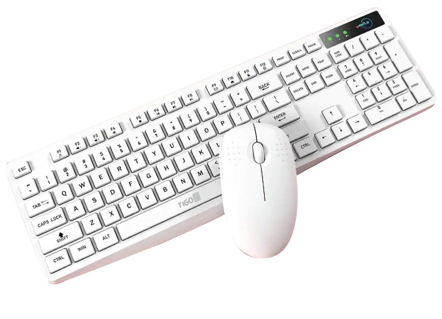 TIGO Universal Silent Wireless Keyboard & Mouse Combo